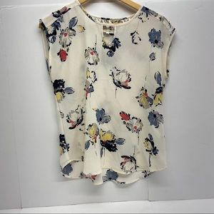 Maurice's Floral Sleeveless Blouse Size Small